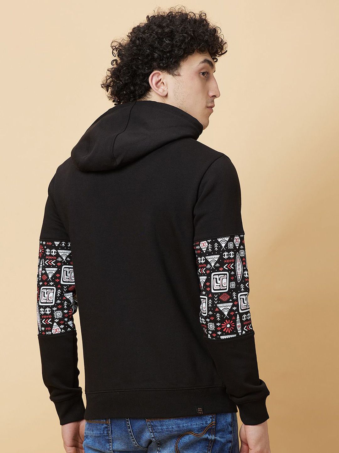 Being Human Printed Hooded Sweatshirt