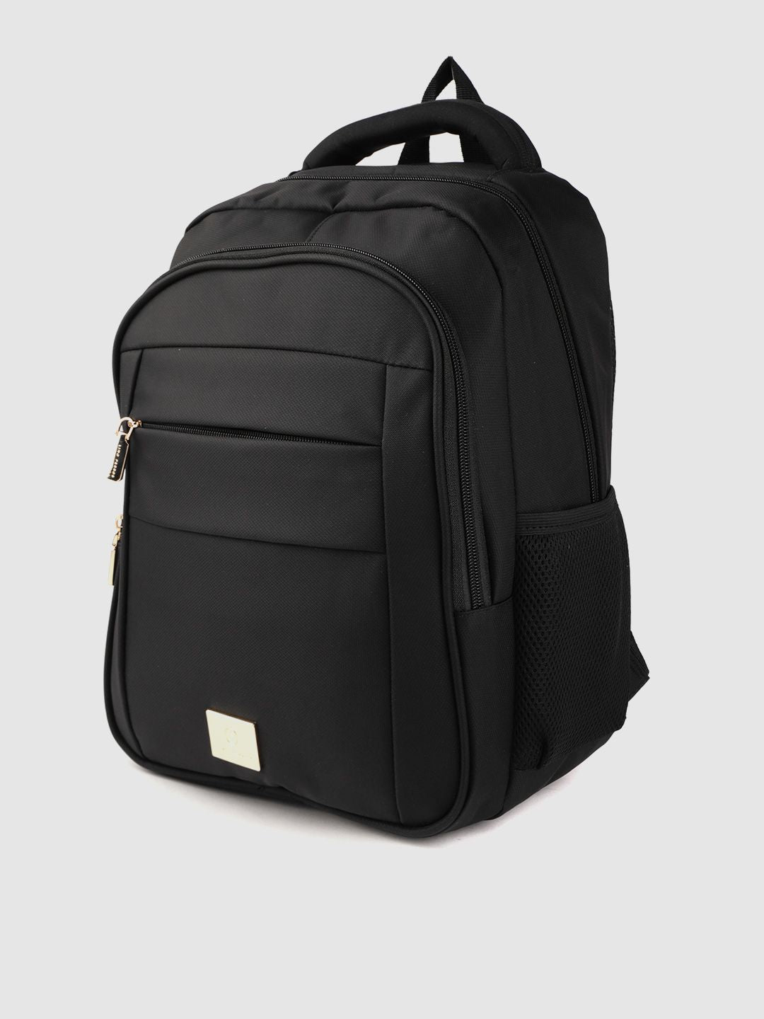 Lino Perros Women Black Solid Laptop Backpack