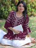 KALINI Women Embroidered Chikankari Kurti