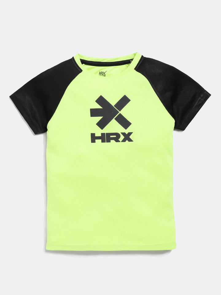 HRX by Hrithik Roshan Boys Brand Logo Printed T-shirt