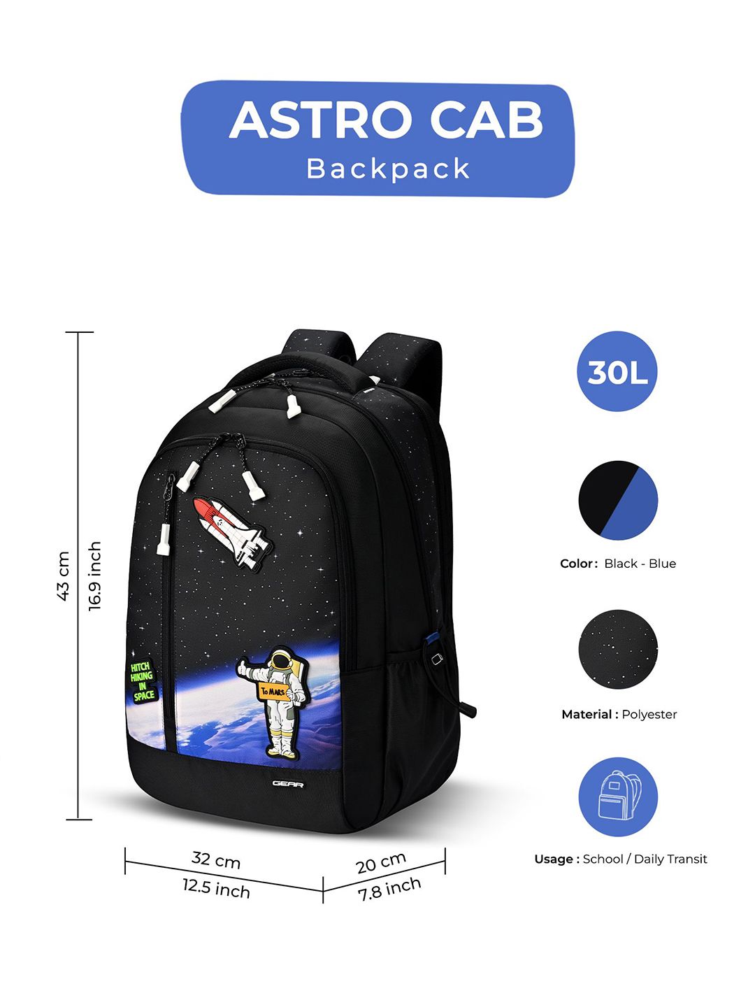 Gear Unisex Graphic Backpack