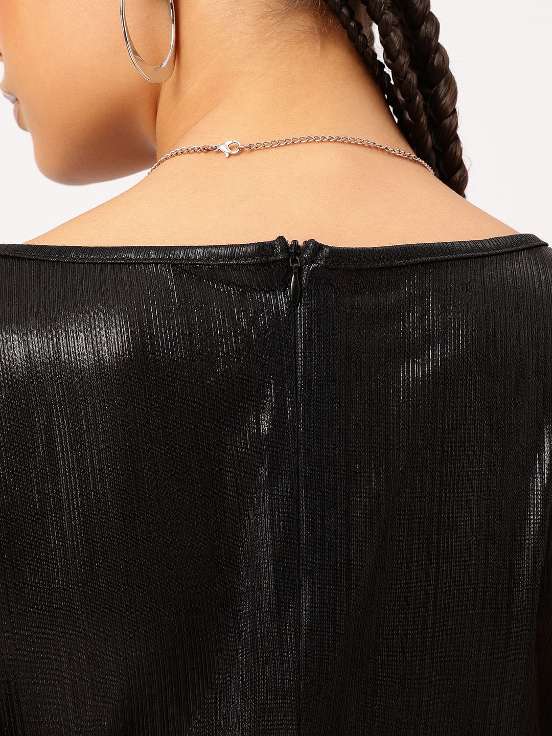 DressBerry Sheen Wrap-Style Ruched Dress