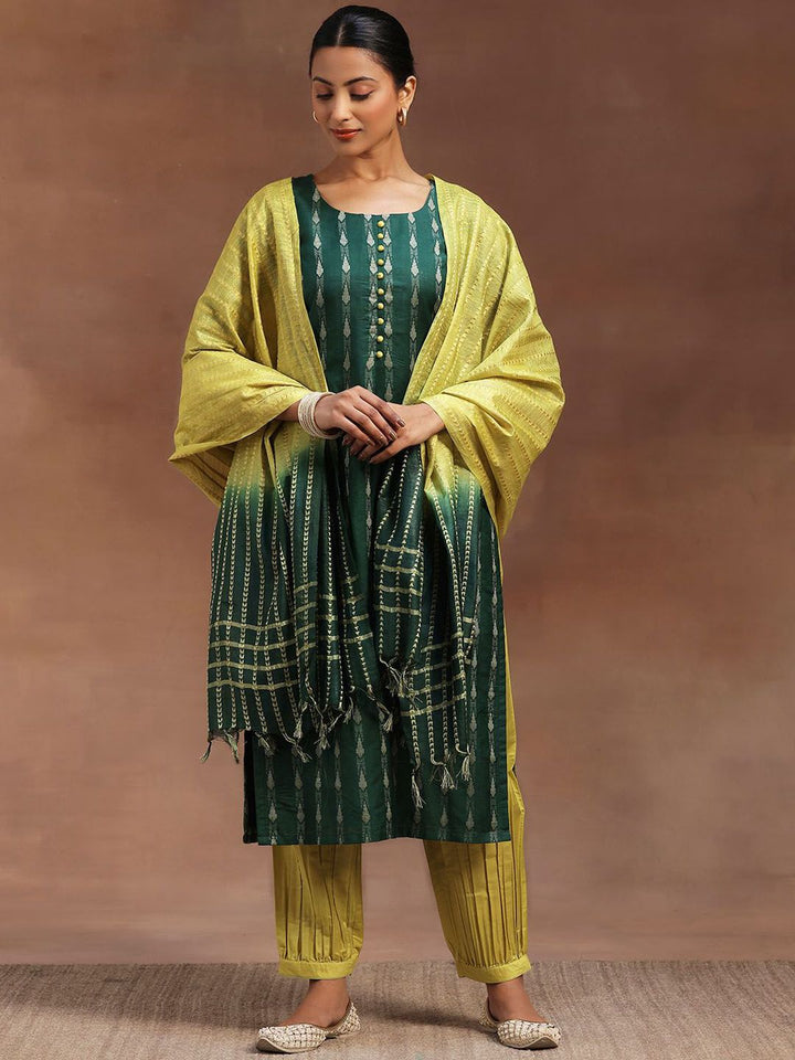 Libas Ethnic Motifs Woven Design Kurta with Salwar & Dupatta