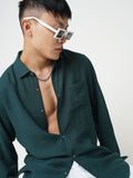 VASTRADO Men Classic Spread Collar Solid Slim Fit Casual Shirt