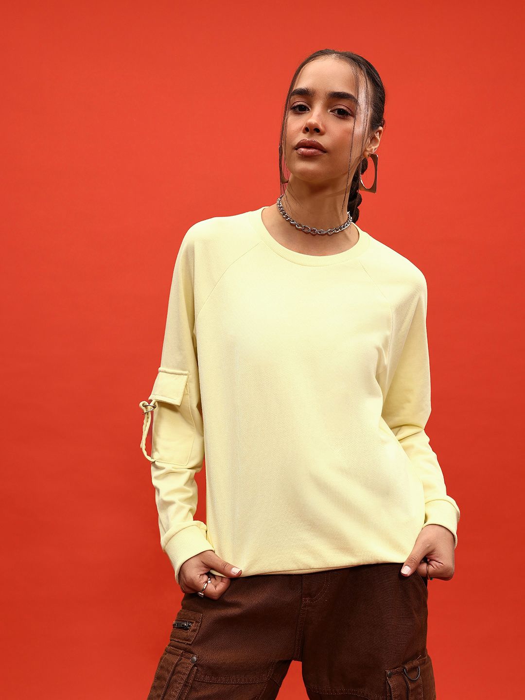 DressBerry Raglan Sleeves Sweatshirt