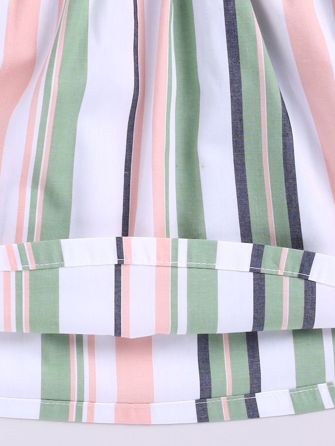 Moms Love Infant Girls Cotton Striped Fit & Flare Dress