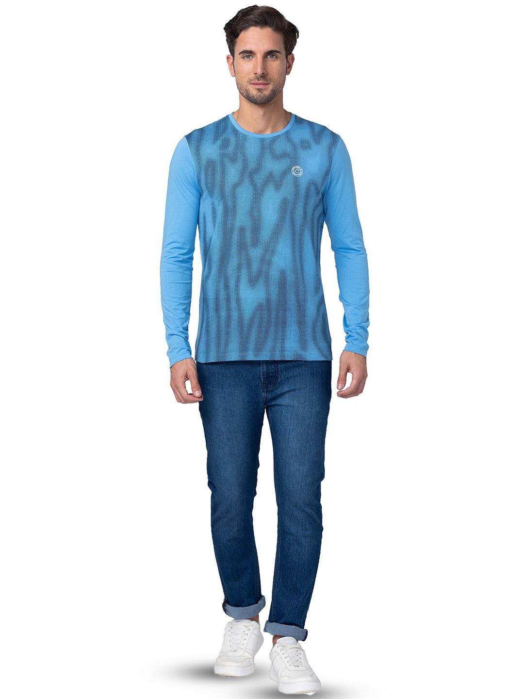 Being Human Abstract Printed Cotton T-shirt