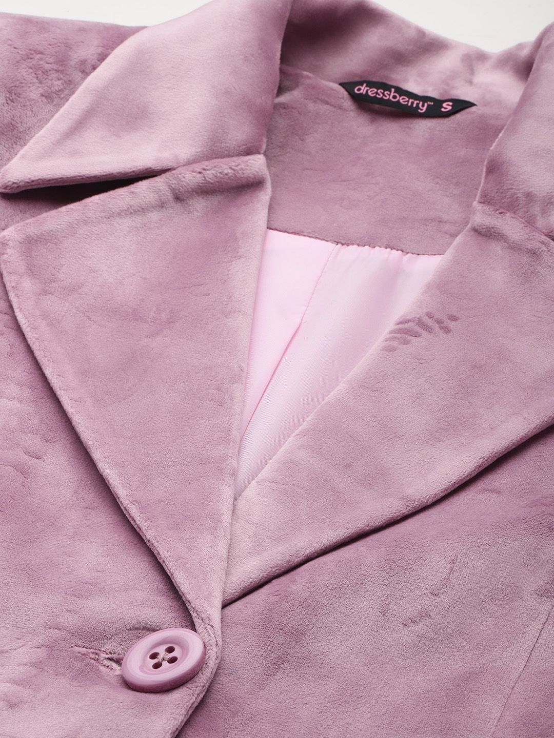 DressBerry Notched Lapel Collar Overcoat