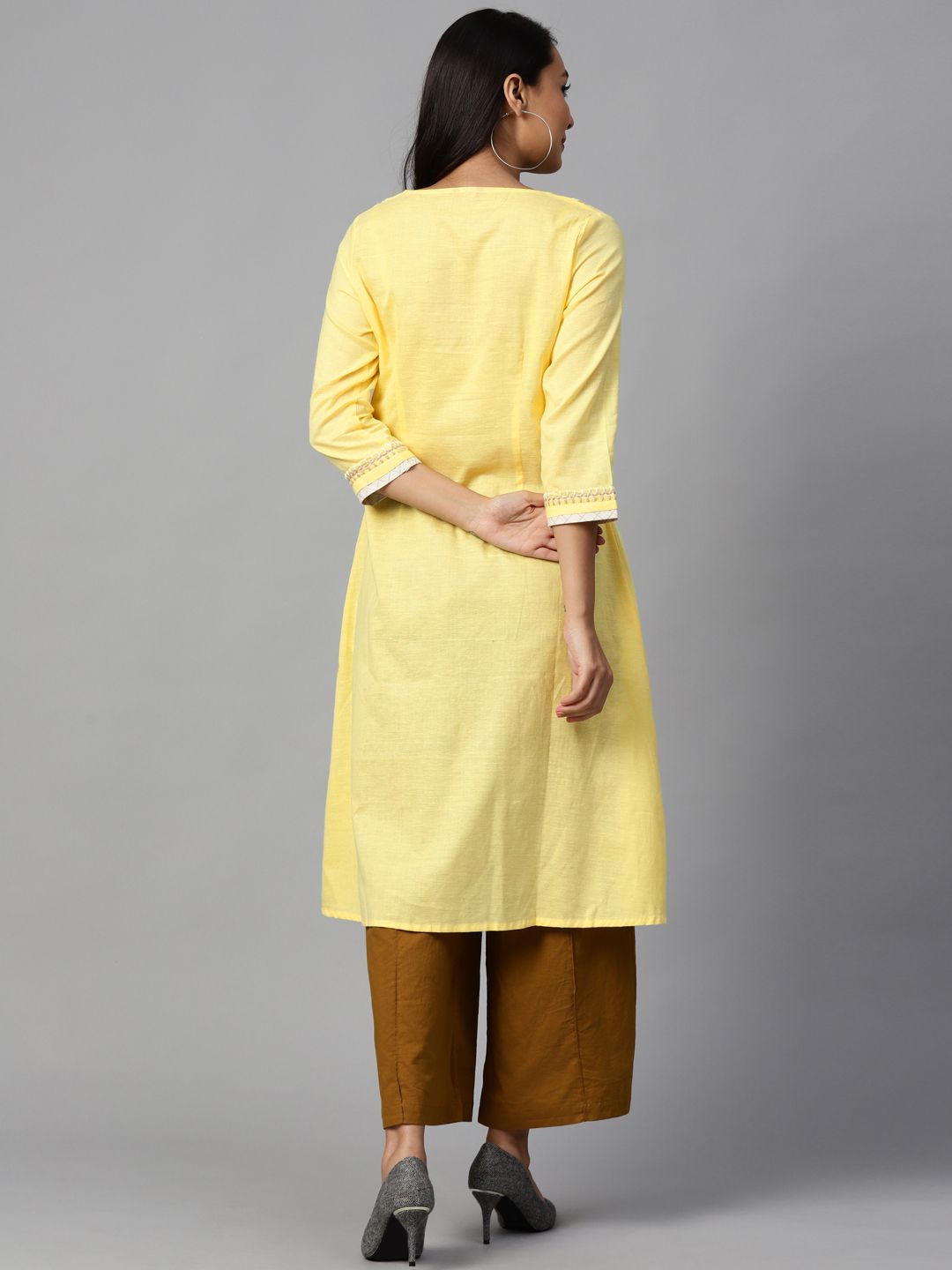 W Women A-Line Cotton Kurta
