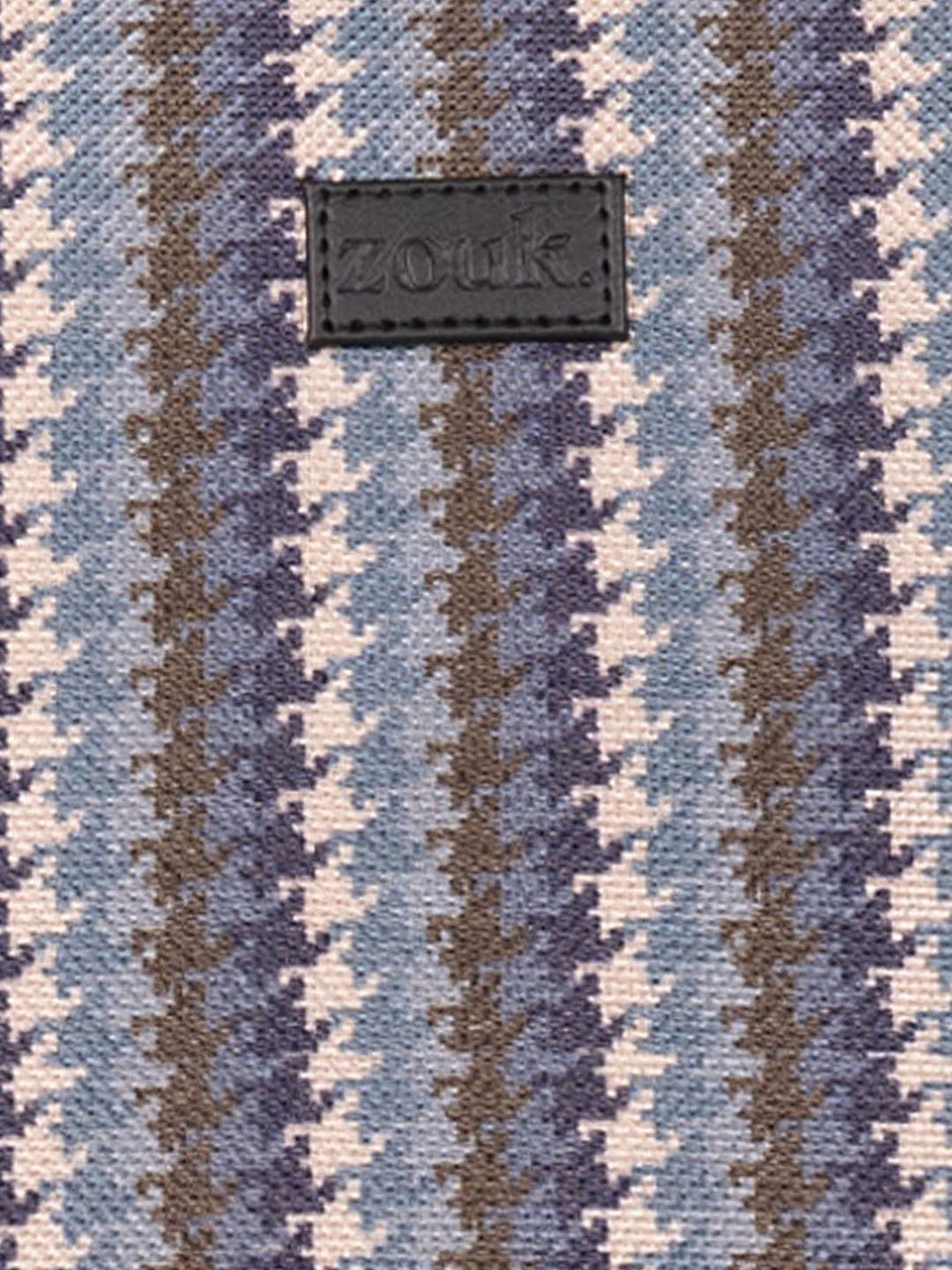 ZOUK Bombay Houndstooth Printed Backpack with Compression Straps Up to 16 inch