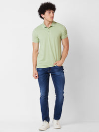 SPYKAR Polo Collar Cotton Slim Fit T-shirt