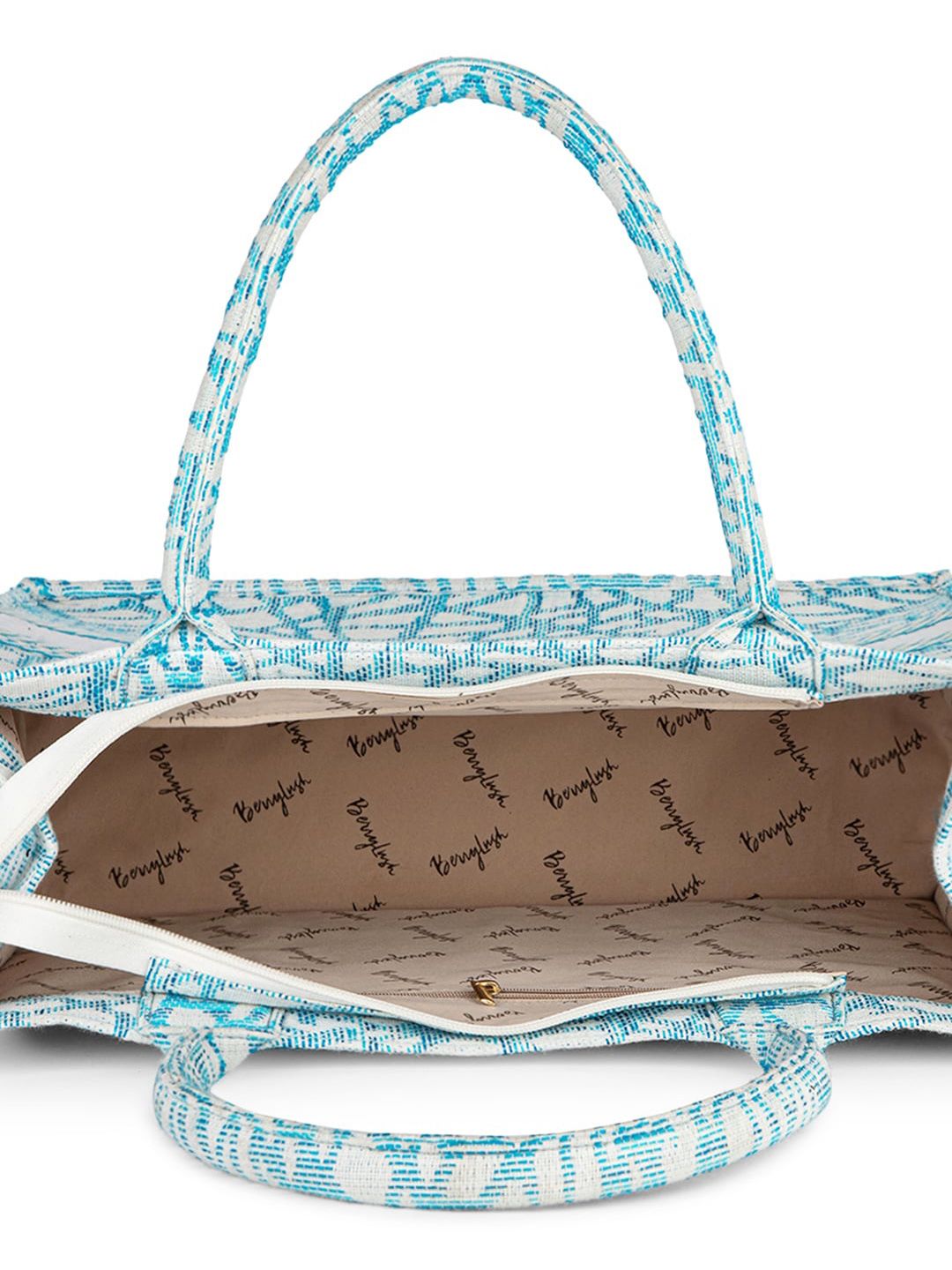 Berrylush Printed Structured Tote Bag