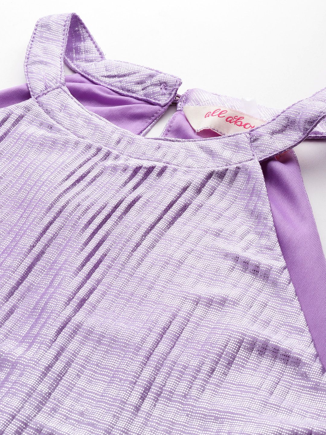 all about you Accordion Pleated A-Line Midi Dress