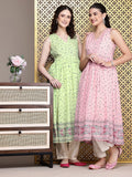 House of Pataudi Jashn Floral Printed A-Line Kurta