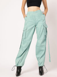 DressBerry Women Laid-Back Luxe Parachute Trousers