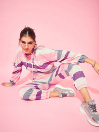 Athena Striped Sweatshirt With Joggers Co-Ords