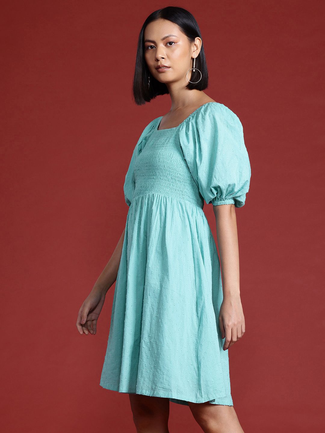 all about you Pure Cotton A-Line Dress