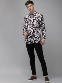 THE BEAR HOUSE Ardor Edition Slim Fit Floral Printed Opaque Casual Shirt