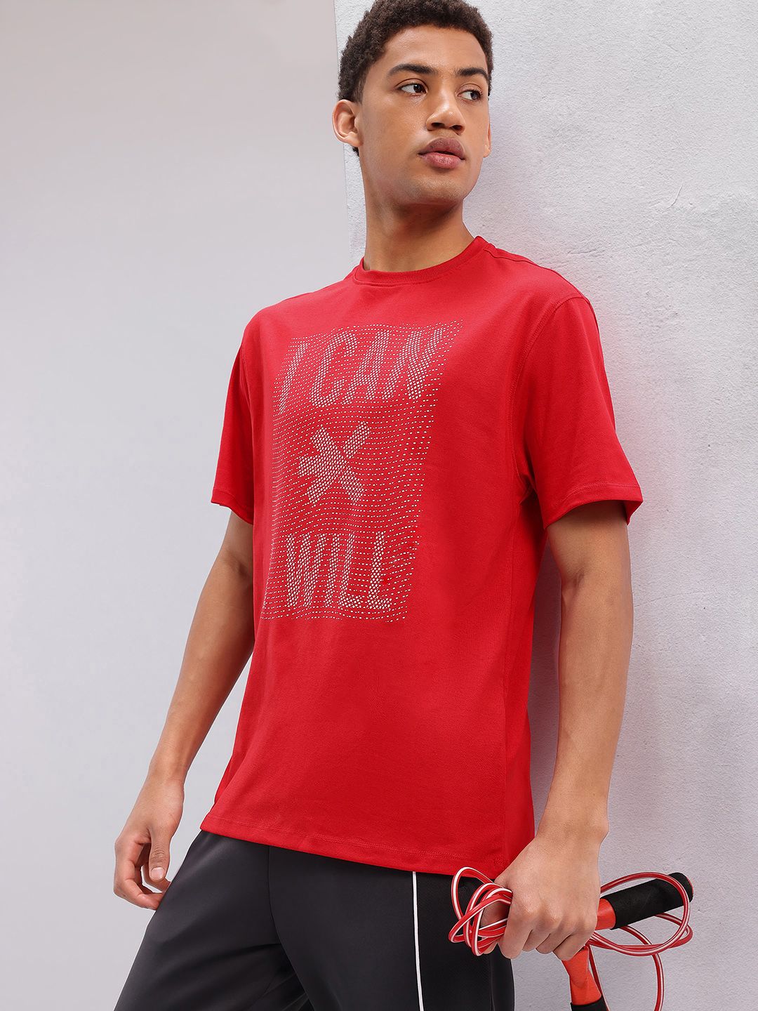 HRX by Hrithik Roshan Men Typography Printed Training T-shirt