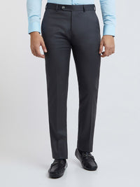 Raymond Men Checked Slim Fit Formal Trousers