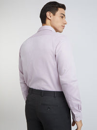 Raymond Self Design Slim Fit Pure Cotton Formal Shirt