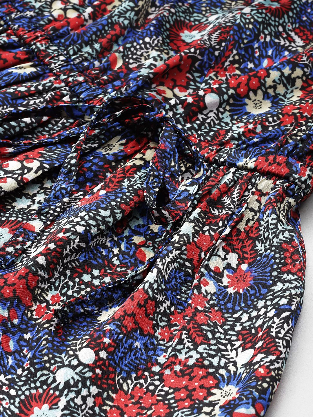 all about you Floral Print Cinched Waist Top