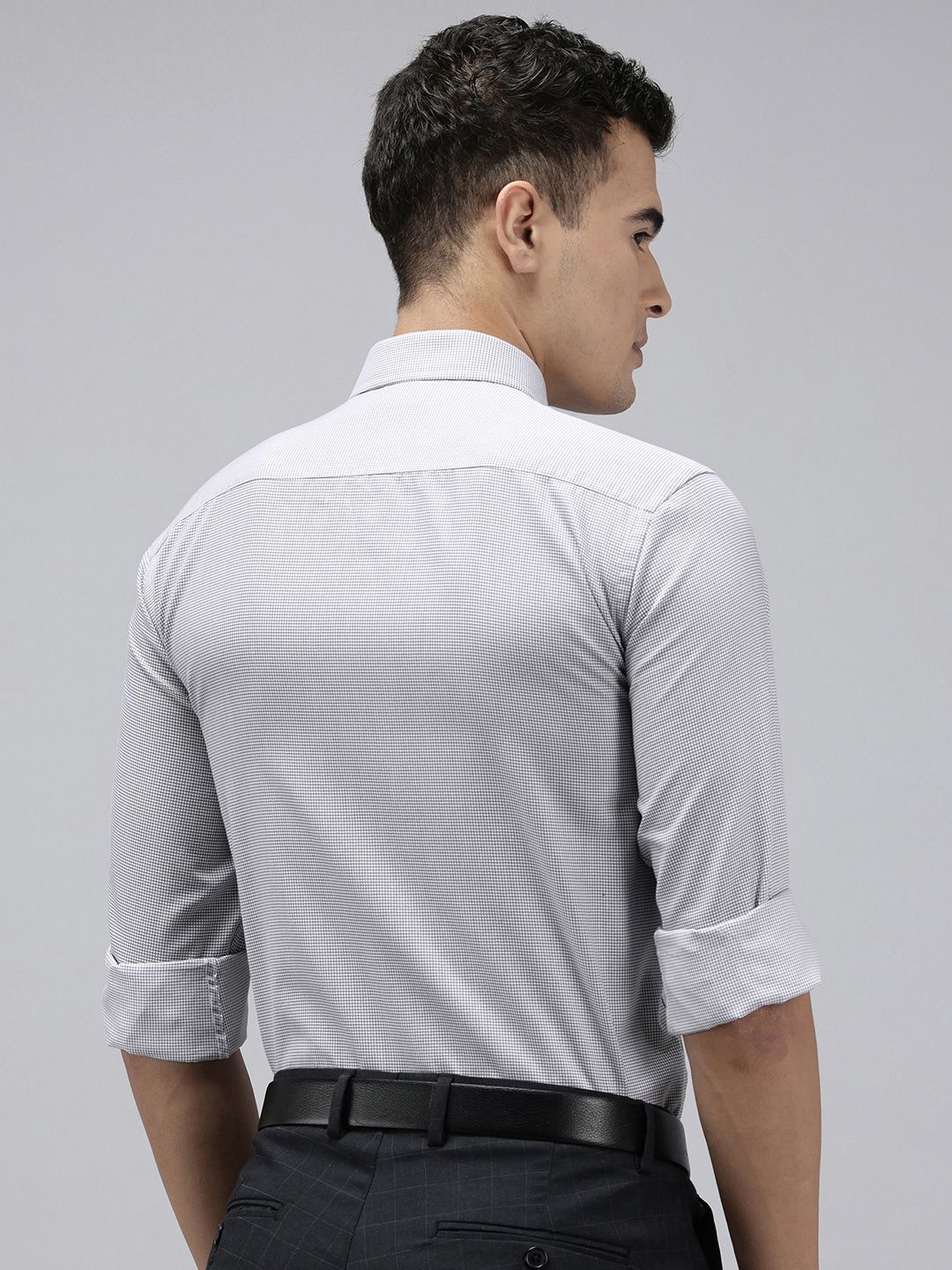 Park Avenue Checked Formal Shirt