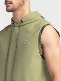 Being Human Sleeveless Hooded T-shirt