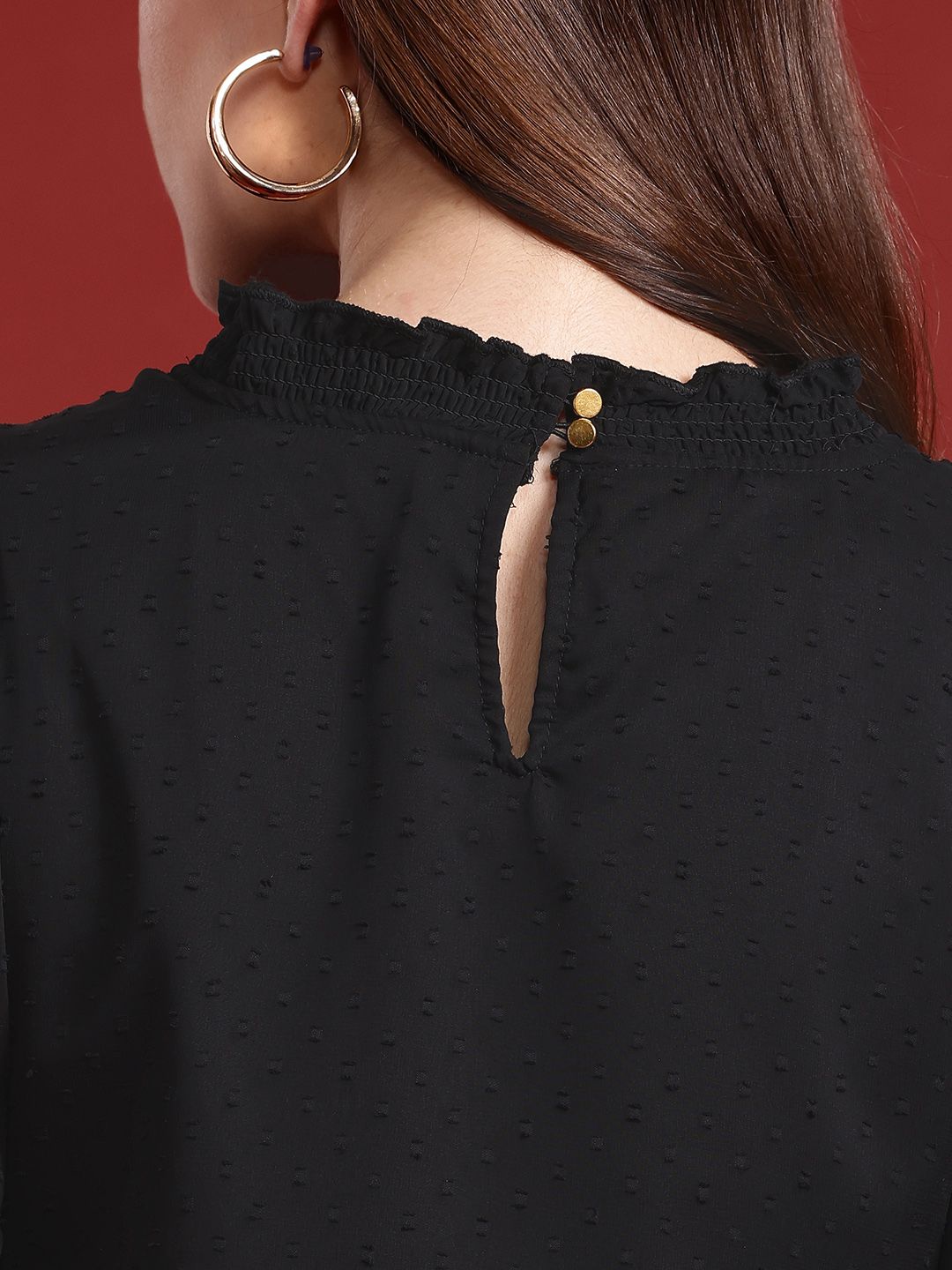 all about you Bell Sleeve Smocked Top