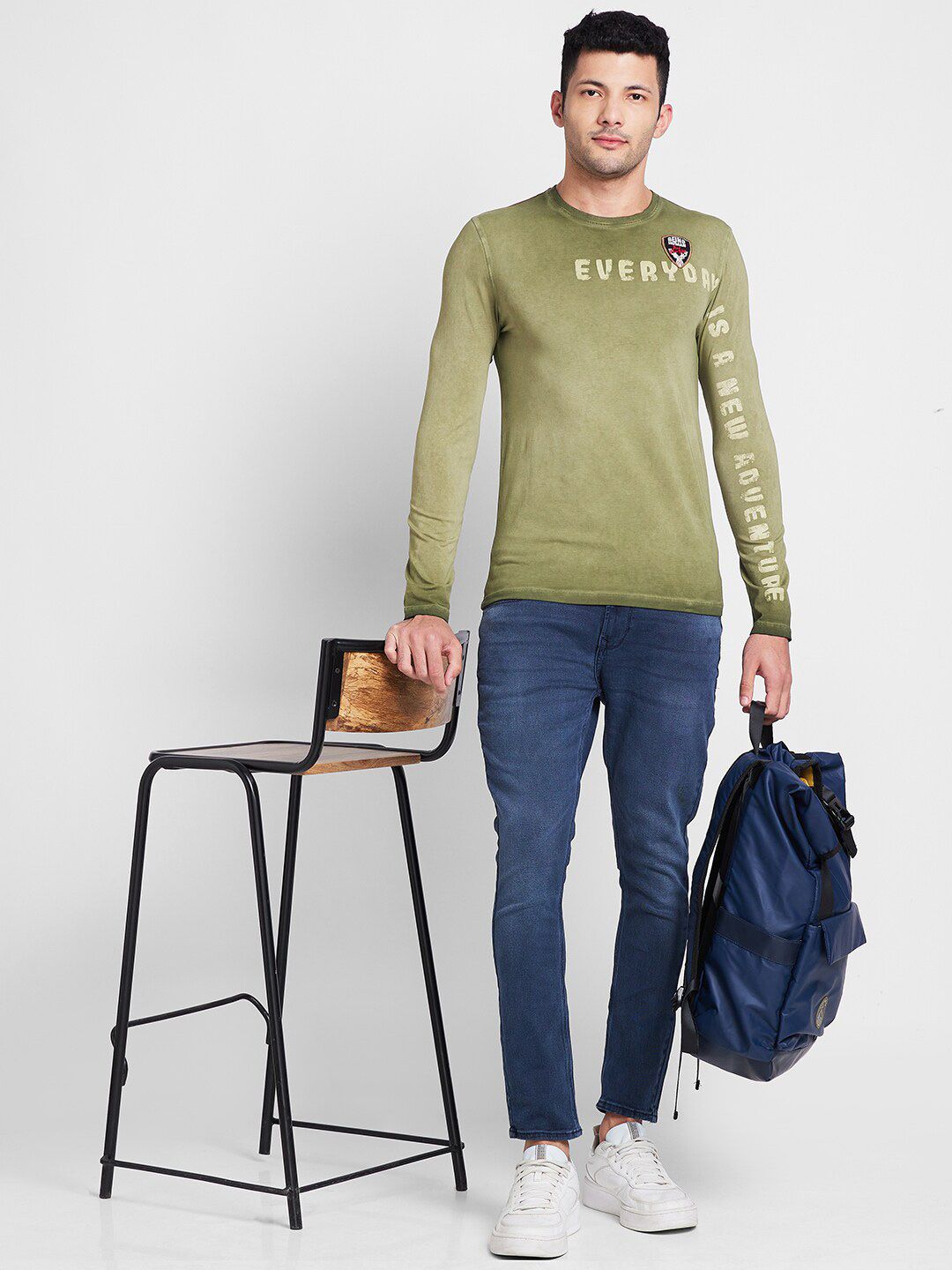 Being Human Typography Printed Round Neck T-shirt