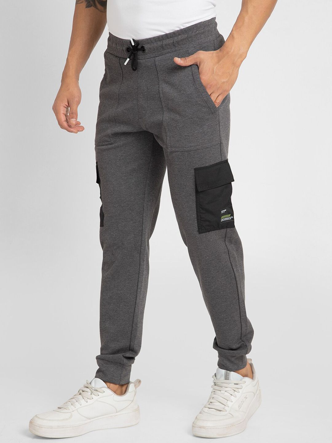 SPYKAR Men Slim-Fit Cotton Joggers
