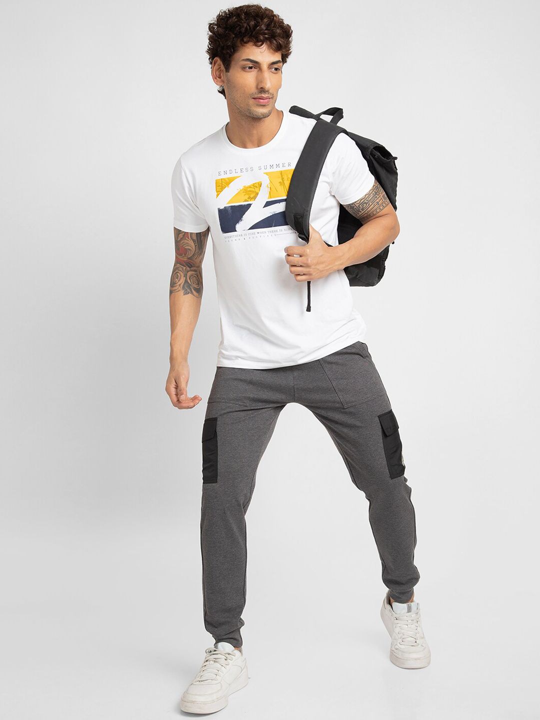 SPYKAR Men Slim-Fit Cotton Joggers