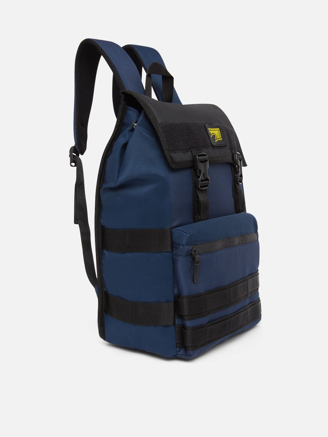 SPYKAR Men Navy Blue & Black Backpack