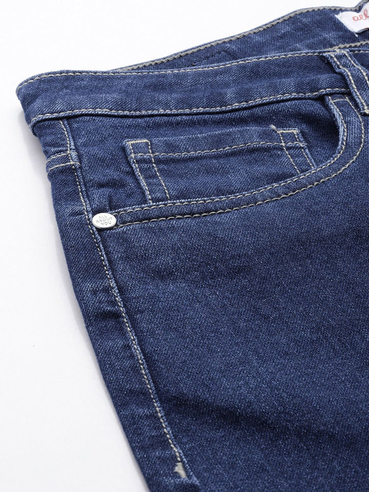 all about you Women Straight Fit High-Rise Stretchable Cargo Style Jeans