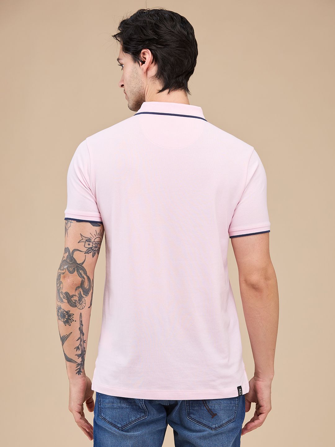 Being Human Polo Collar Pure Cotton T-shirt