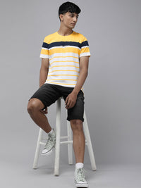 SPYKAR Striped Slim Fit Casual T-shirt