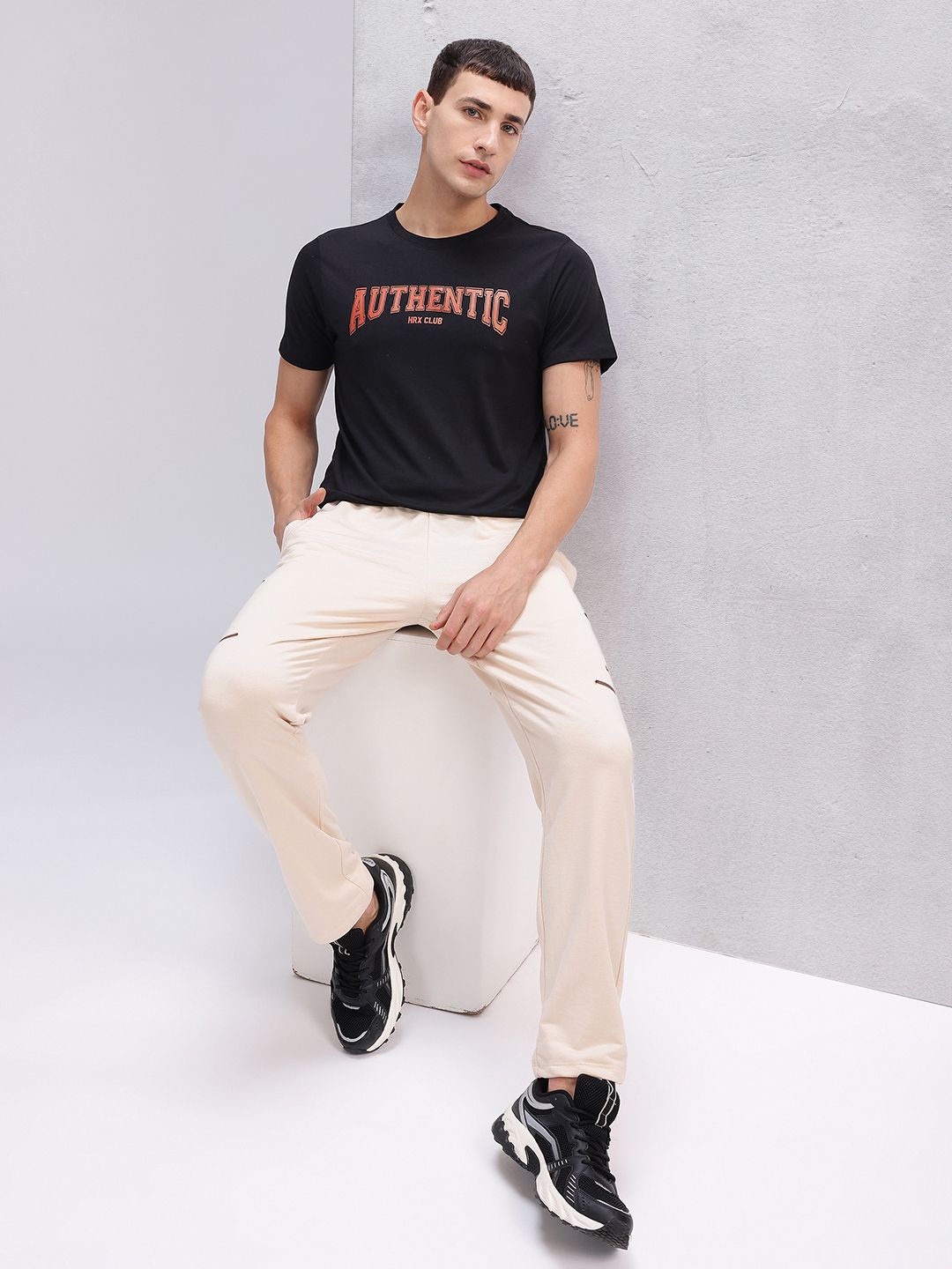 HRX by Hrithik Roshan Typography Print Lifestyle T-shirt