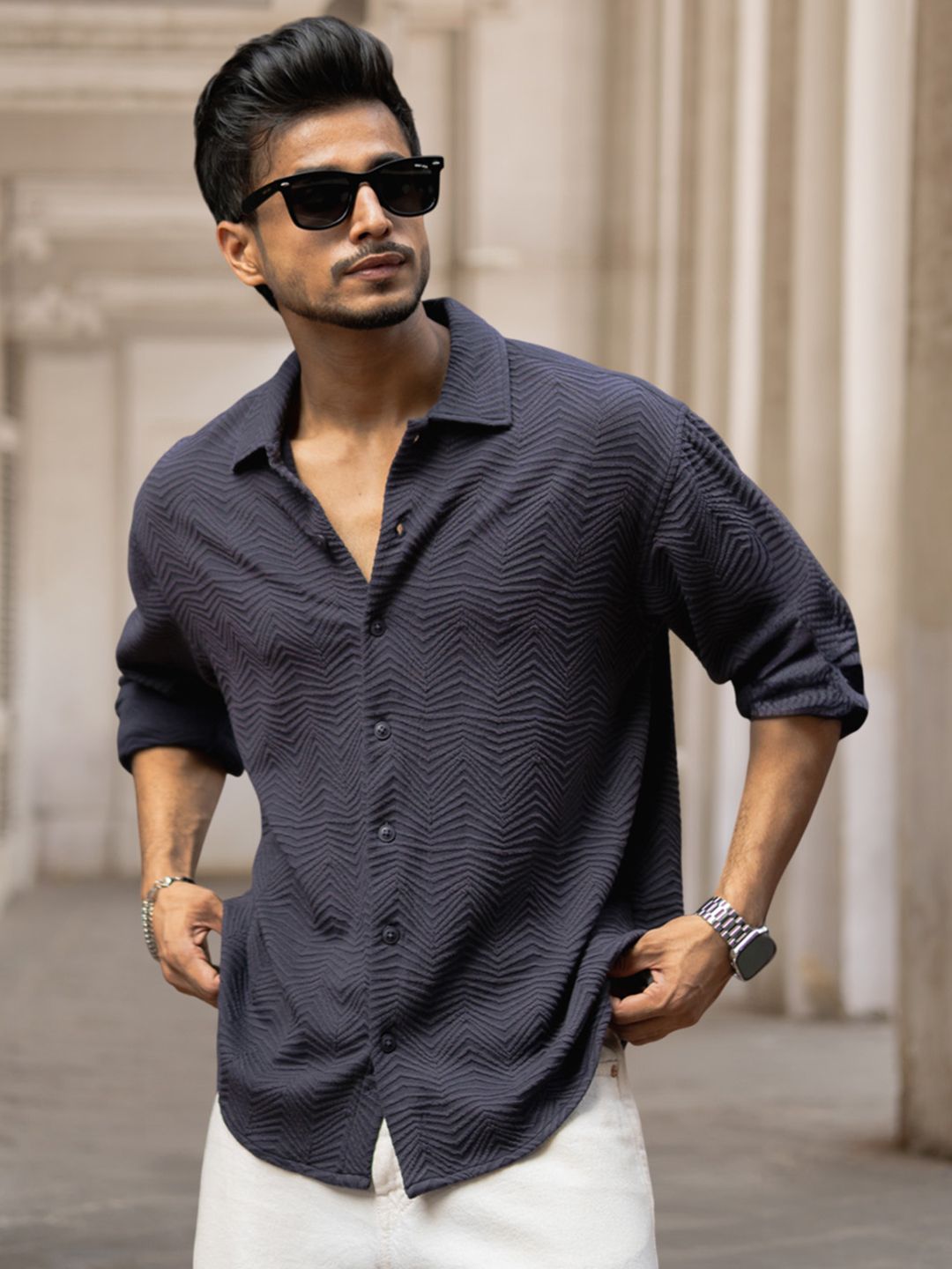 Powerlook Men Opaque Casual Shirt