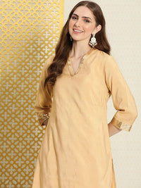House of Pataudi V-Neck Woven Design Sequined Embellished Jashn Kurta
