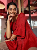 Libas Women Woven Design Kurti