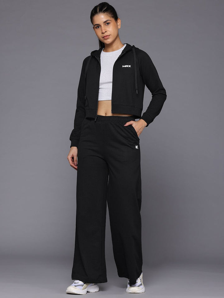 HRX by Hrithik Roshan Brand Logo Detail Hooded Zip-Up Lifestyle Tracksuit