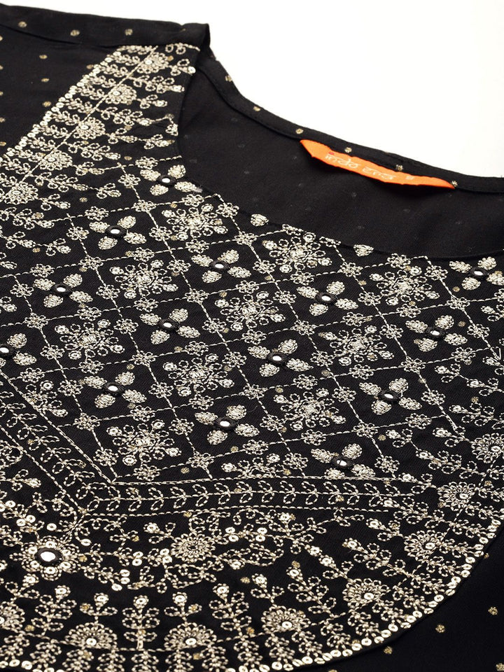 Indo Era Embroidered Sequinned Kurta
