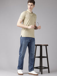 Park Avenue Micro Printed Polo Collar Slim Fit T-shirt