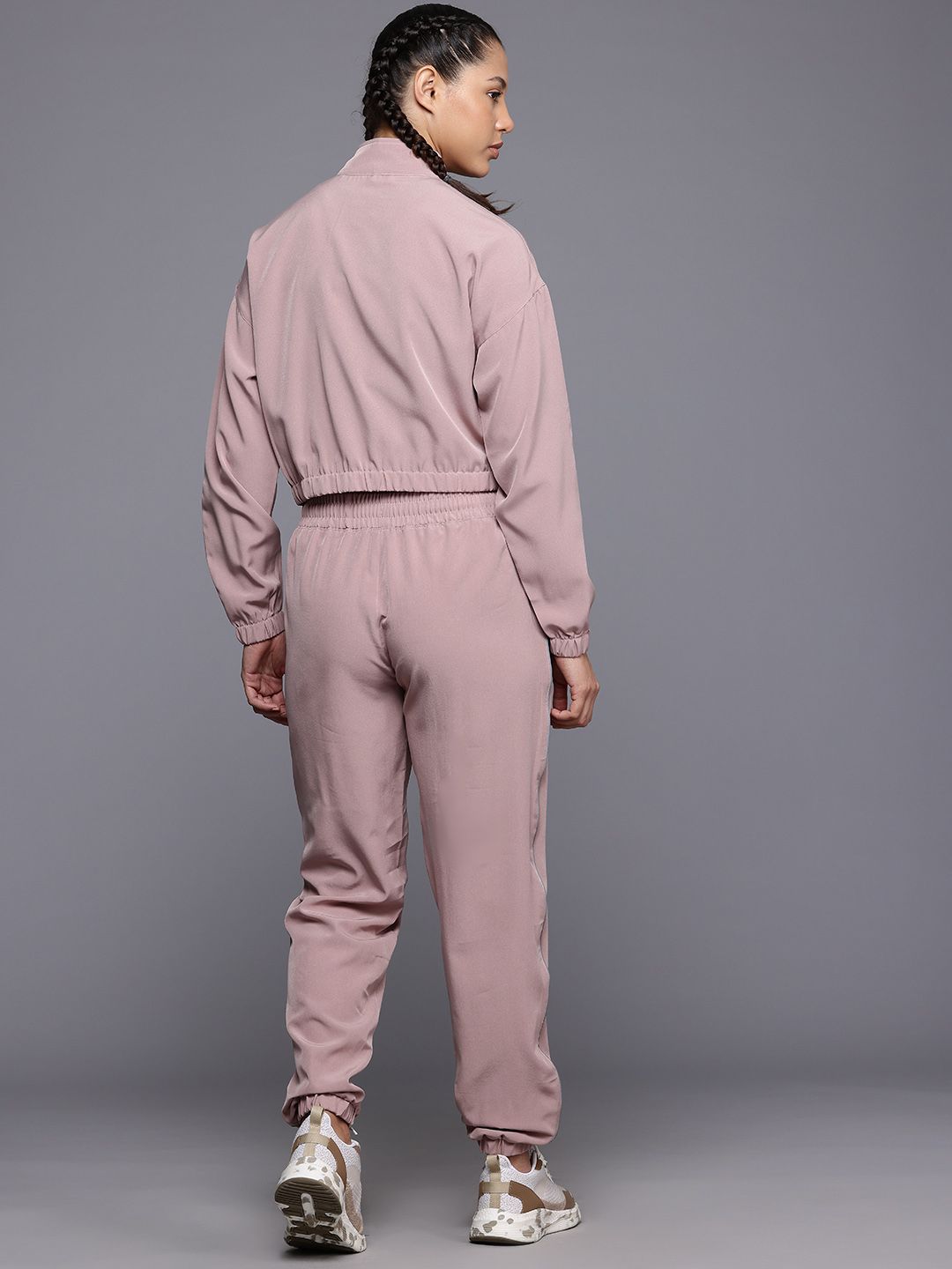 HRX by Hrithik Roshan Rapid Dry Mock Collar Running Tracksuit