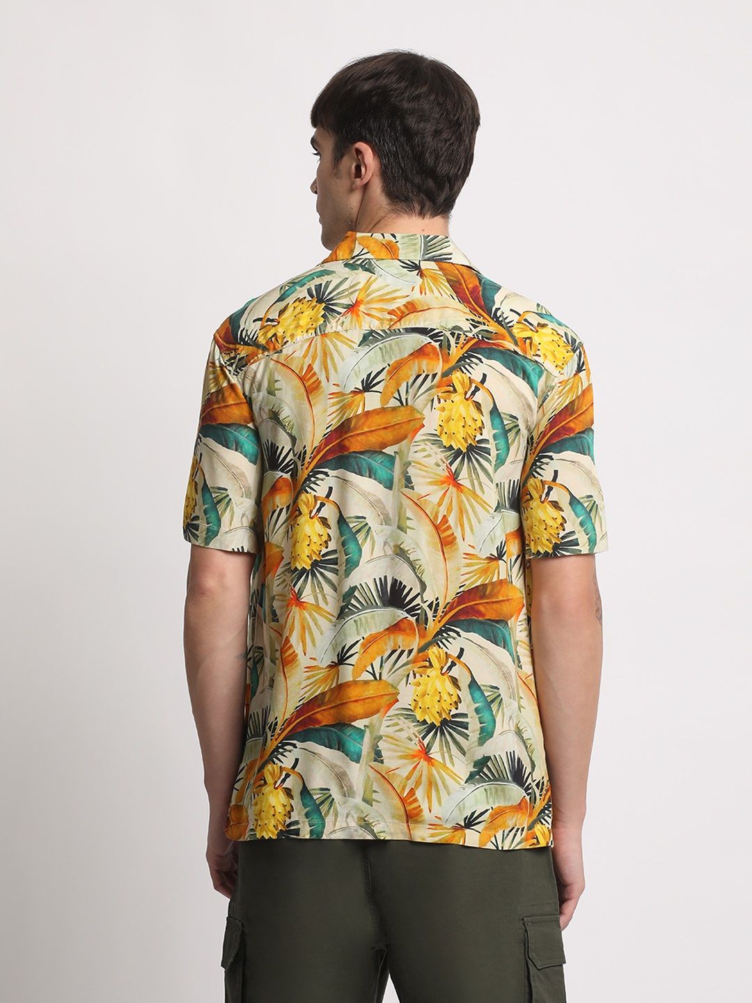 THE BEAR HOUSE Tropical Printed Casual Shirt