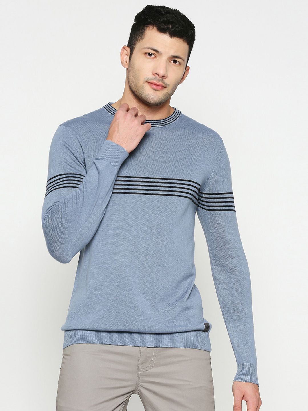 Being Human Striped Long Sleeves Pullover