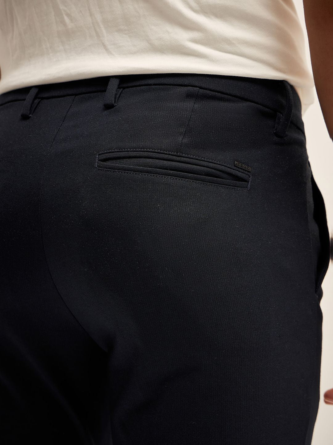 THE BEAR HOUSE Men Slim Fit Chinos Trousers