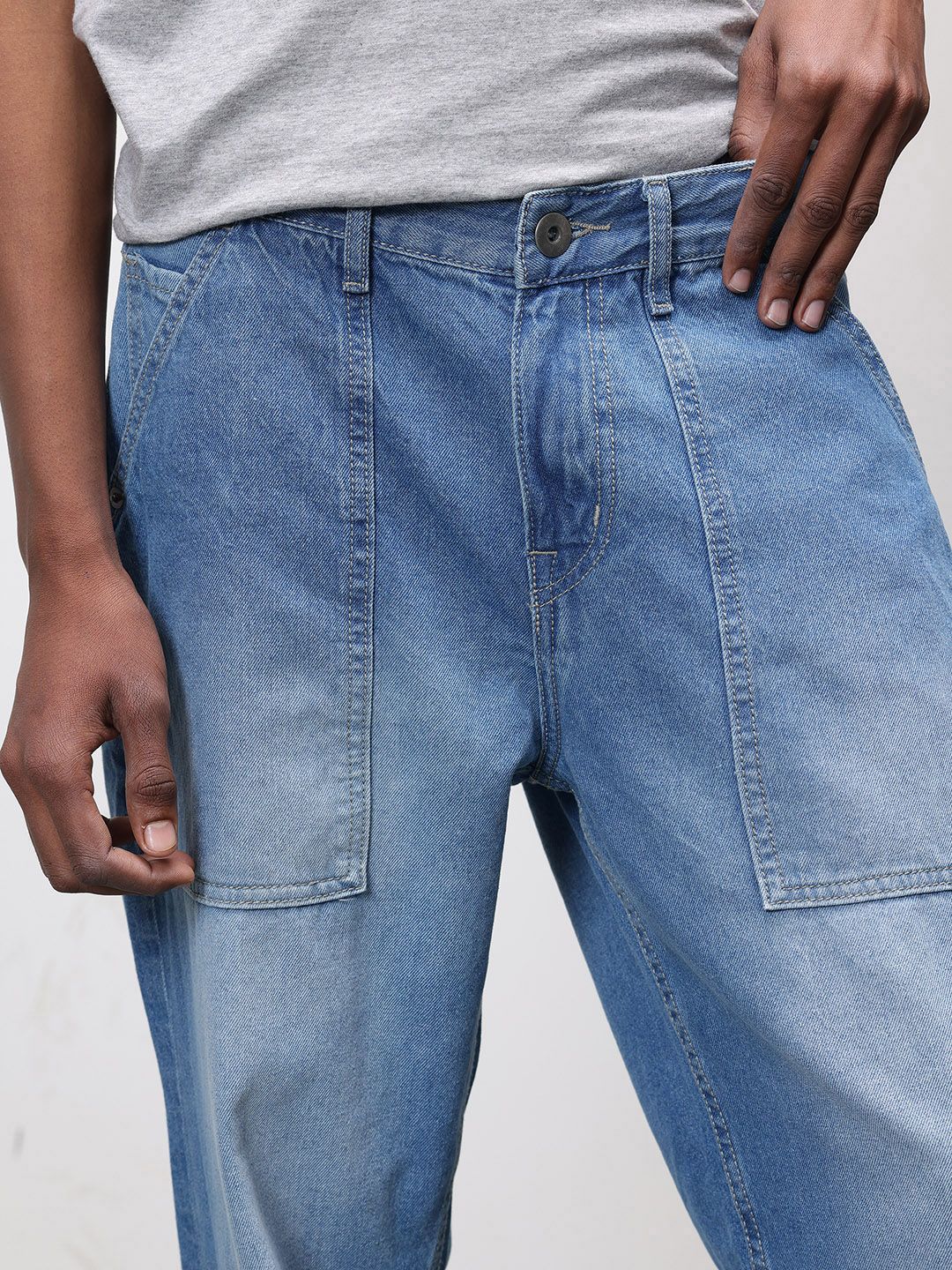 ether Men Light Fade Straight Jeans