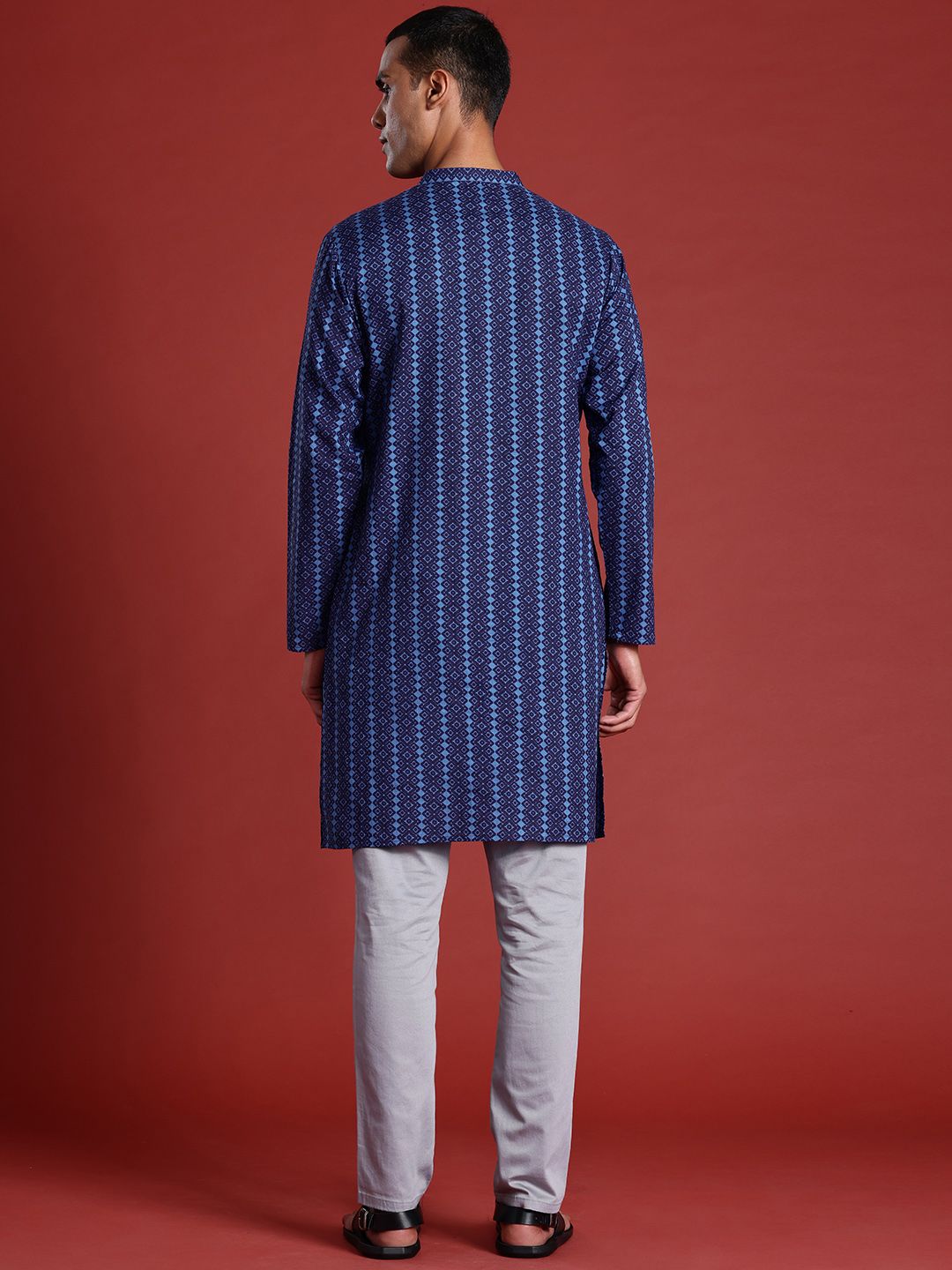 Anouk Pure Cotton Geometric Printed Short Kurta