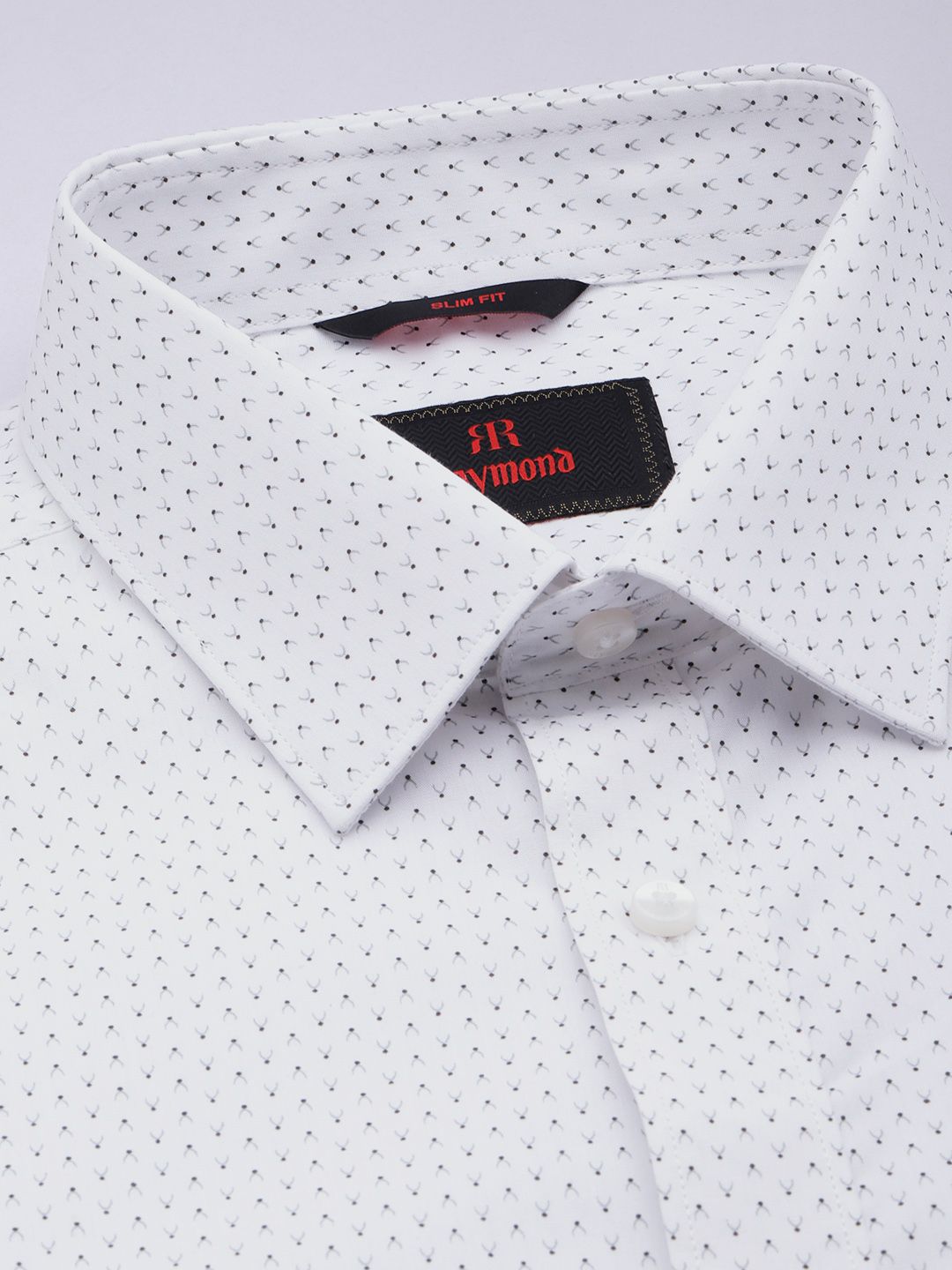 Raymond Pure Cotton Slim Fit Printed Formal Shirt